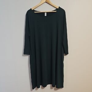 Dark Green Long Sleeve Dress Size 2XL